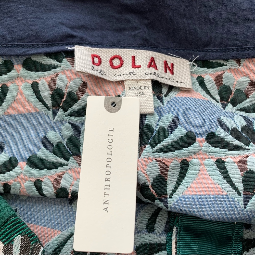 Anthropologie Green Floral Pencil Skirt - Picture 6 of 6